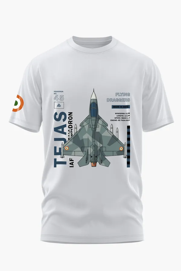 TEJAS_THE_FLYING_DRAGGERS_COTTON_T-SHIRT_-_White,_XL