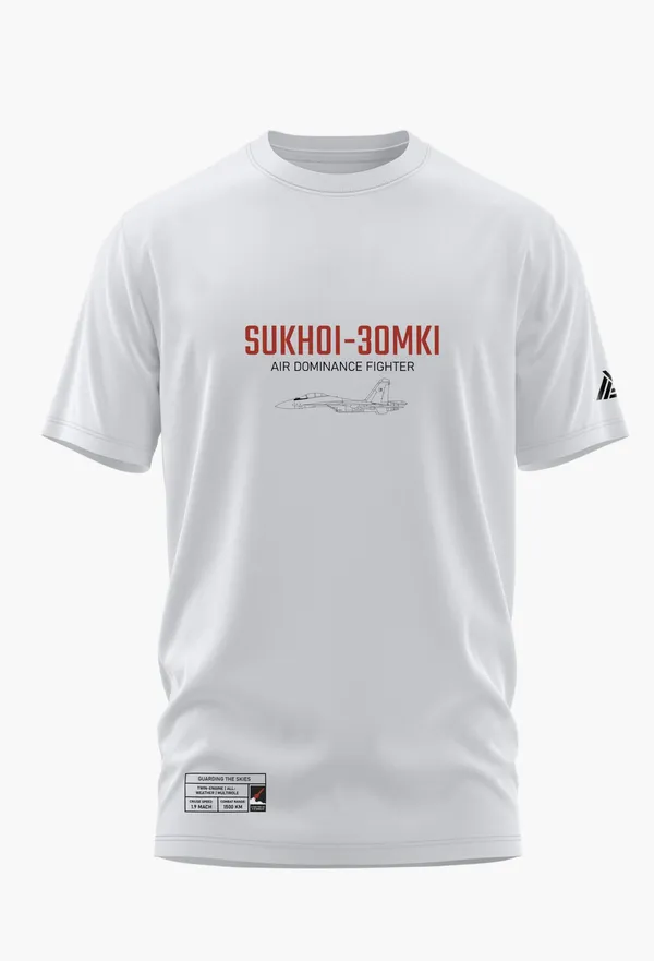 SUKHOI_30_AIR_DOMINANCE_COTTON_T-SHIRT_-_White,_XL
