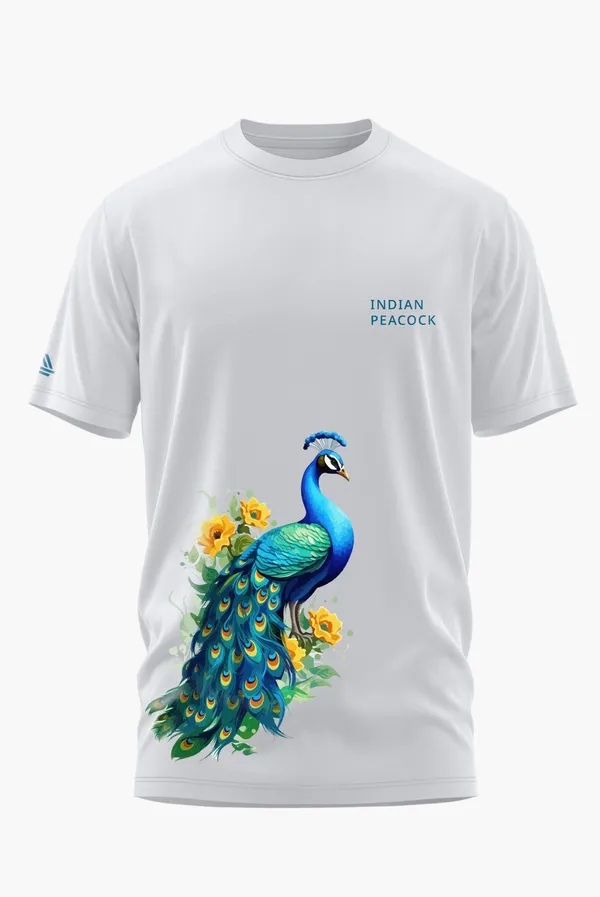 INDIAN_PEACOCK_COTTON_T-SHIRT_-_White,_XXL
