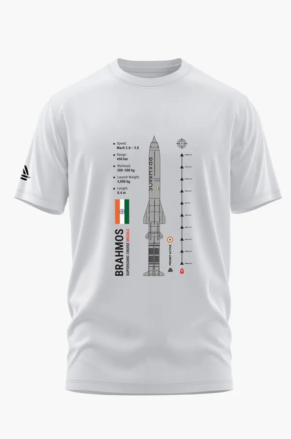 BRAHMOS_MISSILE_COTTON_T-SHIRT_-_White,_XL