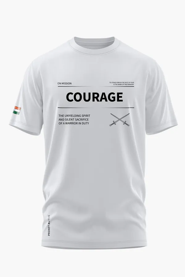 COURAGE_SILENT_SACRIFICE_COTTON_T-SHIRT_-_White,_XL