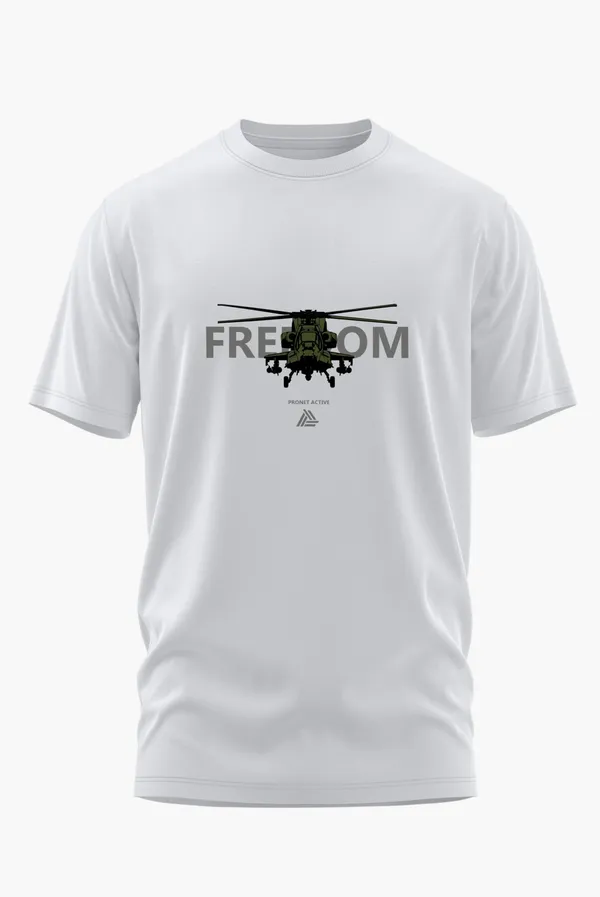 APACHE_HELICOPTER_FREEDOM_COTTON_T-SHIRT_-_White,_XL
