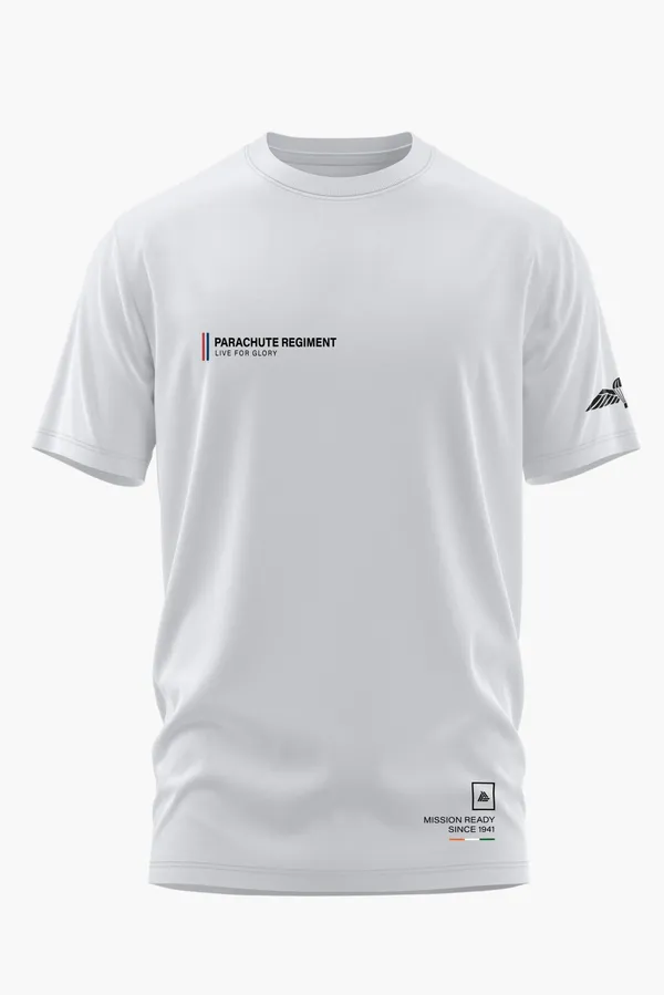PARACHUTE_REGIMENT_-_LIVE_FOR_GLORY_COTTON_T-SHIRT_-_White,_XL