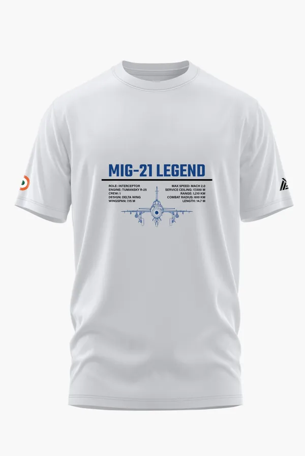 MIG_21_LEGEND_COTTON_T-SHIRT_-_White,_XL