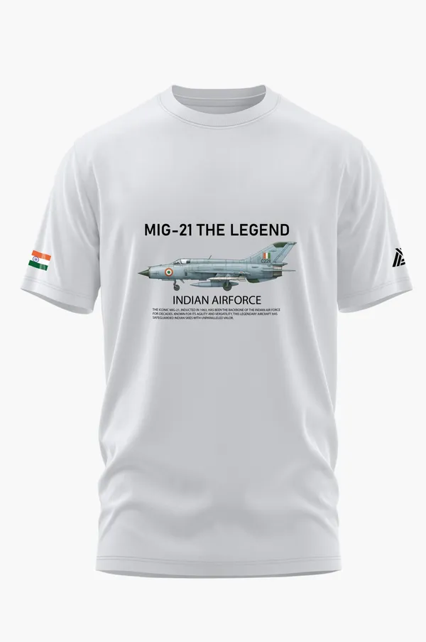 MIG_21_THE_LEGEND_COTTON_T-SHIRT_-_White,_XL
