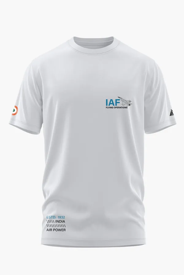 IAF_FLYING_OPERATIONS_COTTON_T-SHIRT_-_White,_XL