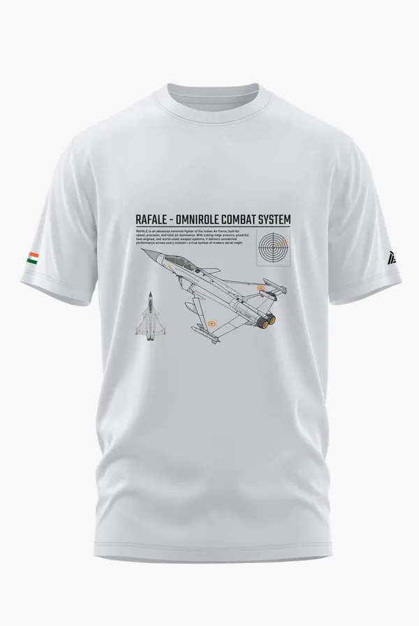 RAFALE_MULTI-MISSION_FIGHTER_COTTON_T-SHIRT_-_White,_XL