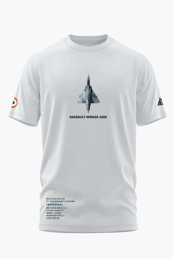 MIRAGE_2000_ELITE_COTTON_T-SHIRT_-_White,_XL