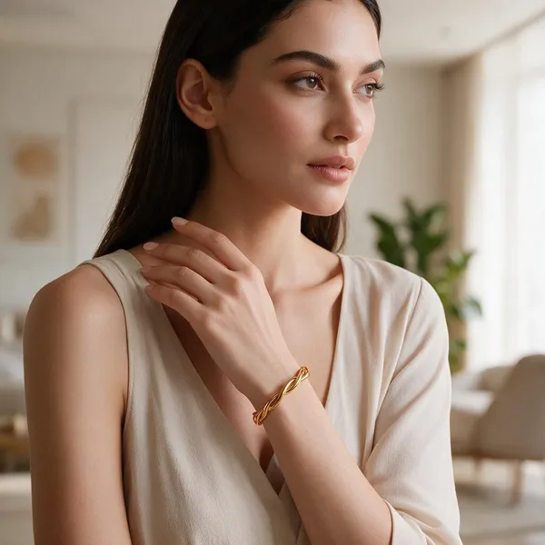 Gold_Brass_Cuff_Bracelet_For_Women
