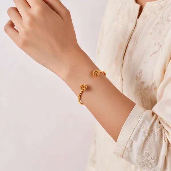 Gold_Brass_Cuff_Bracelet_For_Women
