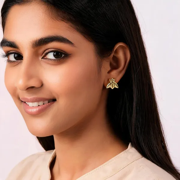 Gold_Brass_Stud_Earrings_For_Women
