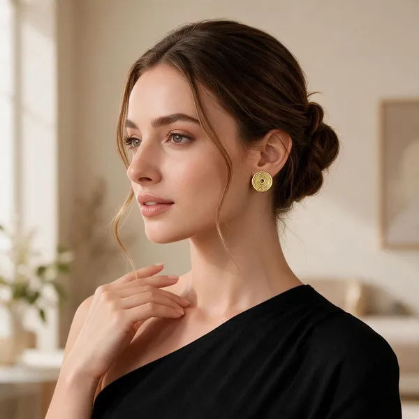 Gold_Brass_Stud_Earrings_For_Women