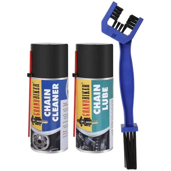 Grandbiker_Evershine_Combo_Chain_Cleaner_Spray_&_Lube_(150ml_each)_and_Bike_Chain_Cleaning_Brush