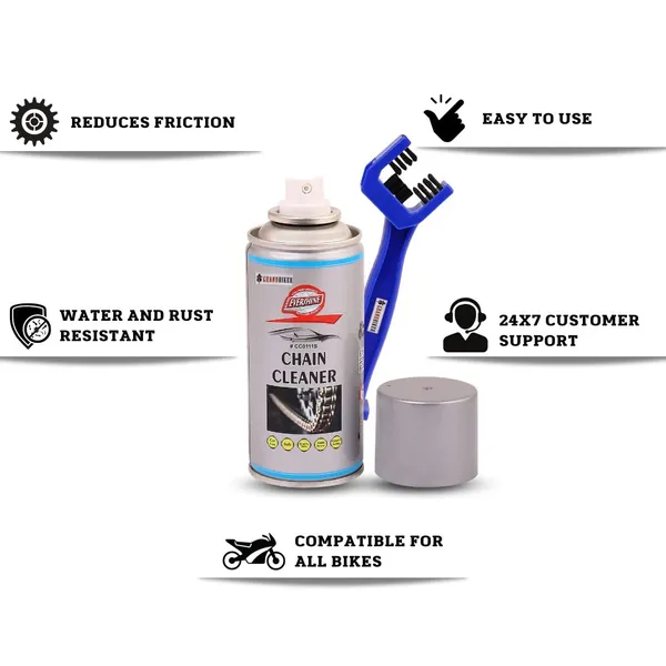Grandbiker_Combo_Chain_Cleaner_Spray_&_Lube_(500ml_each)_and_Bike_Chain_Cleaning_Brush_Red