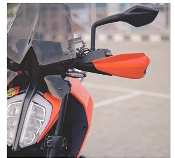 Grandbiker_Hand_Palm_Protector_Wind_Deflector_Lever_Protector/Carbon_Fibre_Unbreakable_Handguard_for_KTM_Duke_All_Models_Multi_Color_(Red)