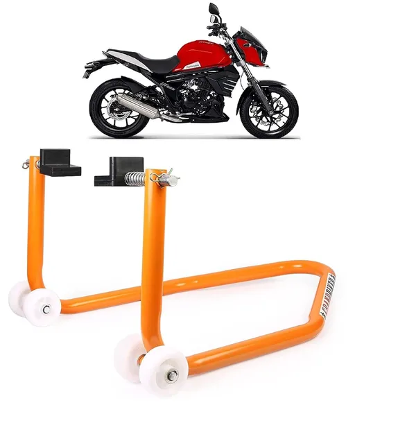 Grandbiker_Rear_Wheel_Paddock_Stand_Extra_Strong_with_Swing_Arm_Rest_for_Mahindra_Mojo_(Orange)