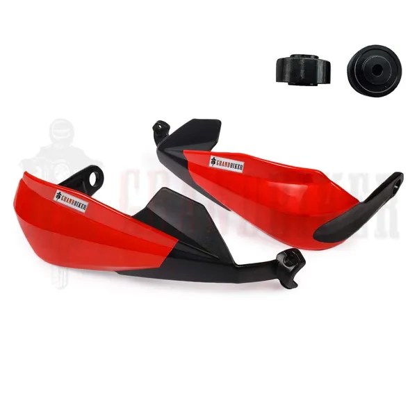 Grandbiker_Hand_Palm_Protector_Wind_Deflector_Lever_Protector/Unbreakable_Scratchproof_Handguard_for_Hero_Xpulse_200_(Red)