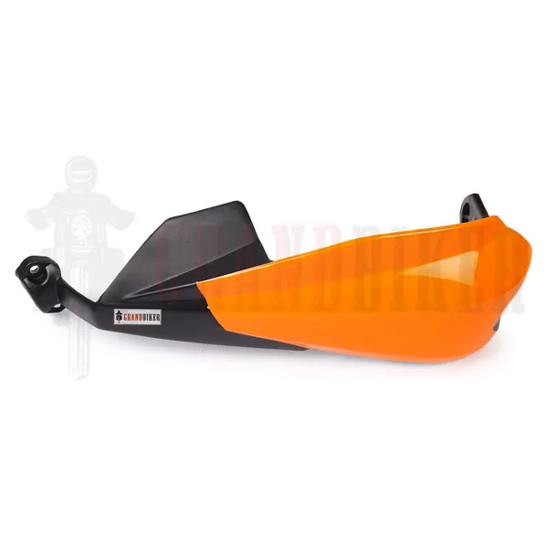 Grandbiker_Hand_Palm_Protector_Wind_Deflector_Lever_Protector/Unbreakable_Scratchproof_Handguard_for_Bajaj_Dominar_400_(Orange)