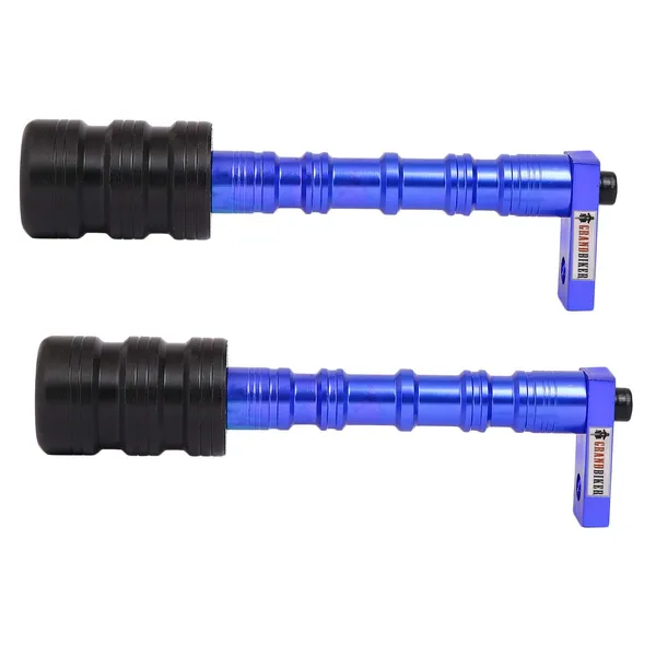Grandbiker_2_pieces_Frame_Slider_Ball_Crash_Guard_for_KTM_DUKE200/390_Kawasaki_Ninja_and_R15_V3_TVS_Akula_Universal_for_All_Bike_(Blue)