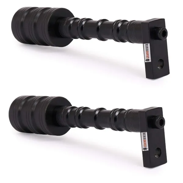Grandbiker_2_pieces_Frame_Slider_Ball_Crash_Guard_for_KTM_DUKE200/390_Kawasaki_Ninja_and_R15_V3_TVS_Akula_Universal_for_All_Bike_(Black)