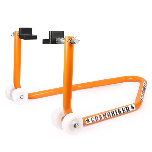 Grandbiker_Rear_Paddock_Stand_with_Swing_Arm_Rest_(Orange)