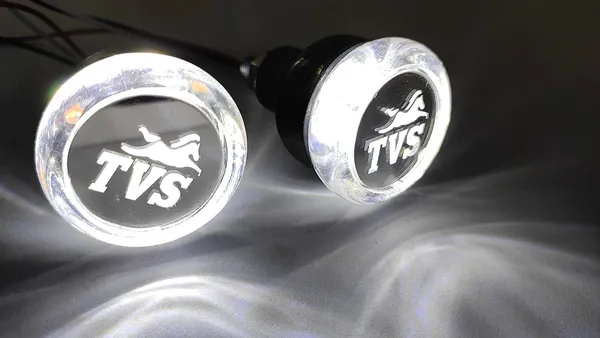 Grandbiker_Crystal_Handle_Bar_Light_Side_Weights_Handle_Grip_End_Indicator_Light_For_All_TVS_Bikes