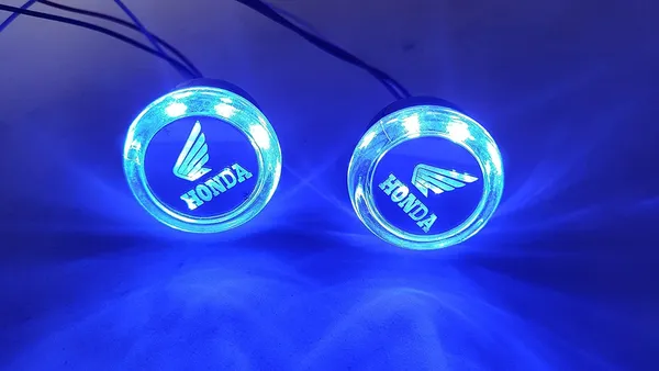 Grandbiker_LED_Crystal_Handlebar/Handle_Weight_Light_Indicators_For_Universal_Honda_(White_&_Yellow,_White_&_Blue)