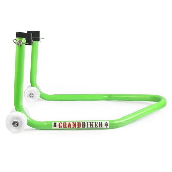 Grandbiker_Rear_Paddock_Stand_with_Swing_Arm_Rest_(Green)