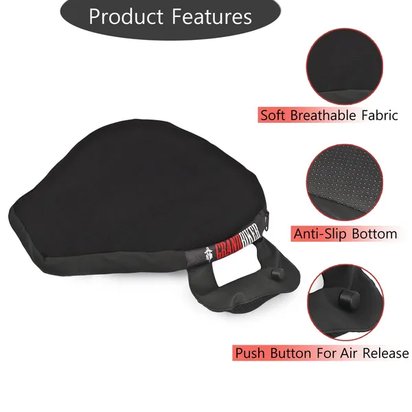 Grandbiker_Air_Seat_for_Bike_/_Bike_Seat_Cushion_/_Bike_Air_Cushion_with_Air_Suspension_Seat_Technology-Essential_Bike_Seat_Cushions_for_Long_Drive_&Most_Comfortable_Bike_Air_Seat_Cushion_(with_Pump)