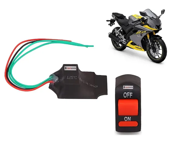 Grandbiker_Bike_Hazard_Flasher_18_Different_Patterns_Flasher_With_Switch_for_Yamaha_R15V3
