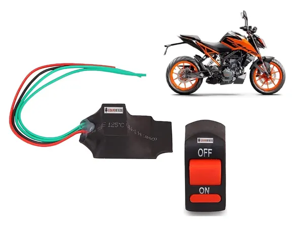 Grandbiker_Bike_Hazard_Flasher_18_Different_Patterns_Flasher_With_Switch_for_KTM_Duke
