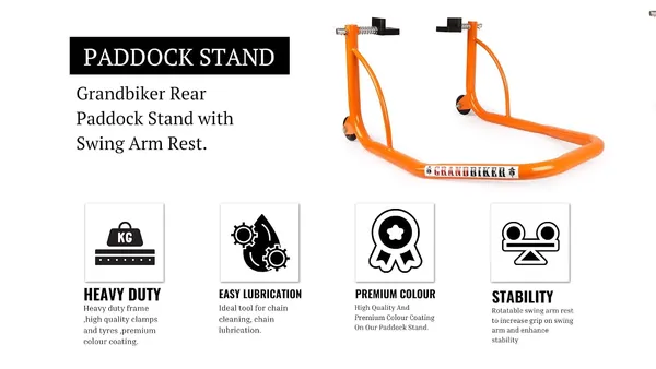 Grandbiker_Rear_Wheel_Paddock_Stand_Extra_Strong_with_Swing_Arm_Rest_for_R15V4_(Orange)