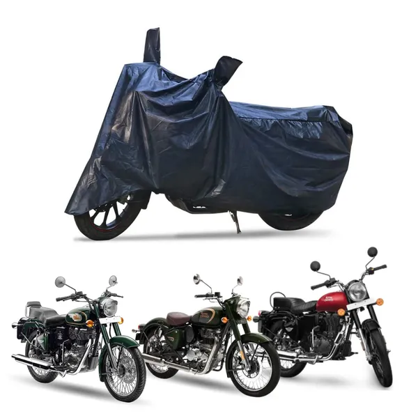 Grandbiker_Dust_&_Waterproof_Bike_Body_Cover_for_RE_Classic_350_with_Double_Mirror_Pocket_Black