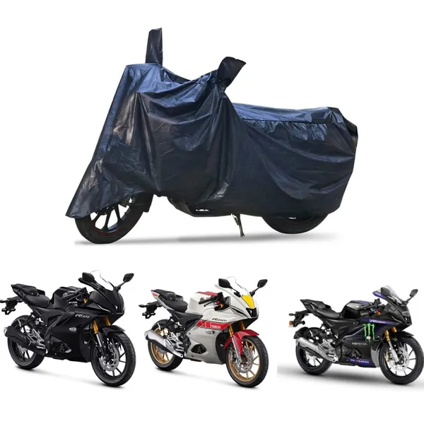 Grandbiker_Dust_&_Waterproof_Bike_Body_Cover_for_R15V4_with_Double_Mirror_Pocket_Black