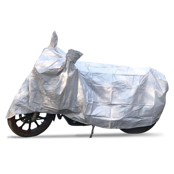 Grandbiker_Bike_Cover_for_KTM_RC_-_Water_Resistant_Dust_and_Heat_Protection_|Mirror_Pockets_|_5-Thread_Interlock_Stitching_|_Motorcycle_Cover_(Silver)