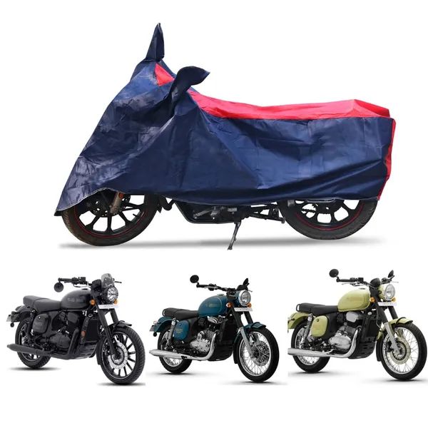 Grandbiker_Bike_Cover_for_jawa42_-_Water_Resistant_Dust_and_Heat_Protection_|Mirror_Pockets_|_5-Thread_Interlock_Stitching_|_Motorcycle_Cover_(Red/Blue)