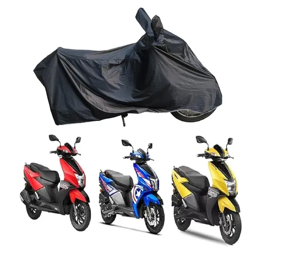 Grandbiker_BlackScooty_Cover_-_TVS_Ntorq_125_|_Water_Resistant_|_Dust_and_Heat_Protection_|_Stripe_Design_|_PU_Taffeta_|_Mirror_Pockets_|_5-Thread_Interlock_Stitching_|_Scooter_Cover