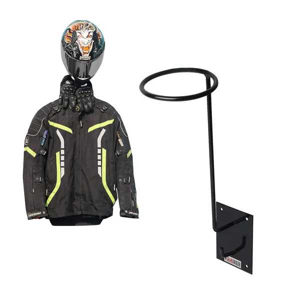 Grandbiker_Helmet_Stand_and_Jacket_Hanger,_Helmet_Holder,_Wall_Mount_Helmet_Rack,_Helmet_Bracket_(4)