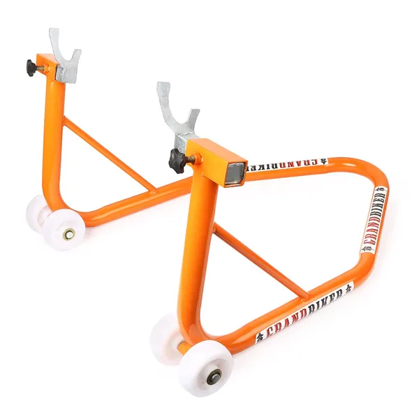 Grandbiker_Universal_Rear_Paddock_Stand_with_Spool_Lifting_Holders_Only_for_KTM,Yamaha,Kawasaki,BMW,TVS,Bajaj,Hero,Mahindra,Triumph_Street_etc_(Orange)