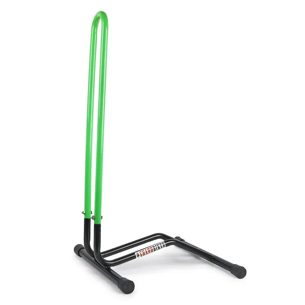 Grandbiker_Bicycle_Parking_Stand,_Bicycle_Floor_Parking_Holder_Stand,_Rubber_(Black+Parrot_Green)