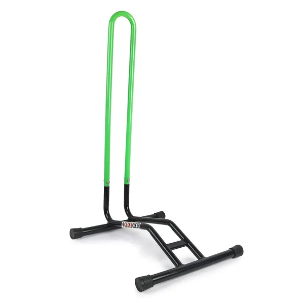 Grandbiker_Bicycle_Parking_Stand,_Bicycle_Floor_Parking_Holder_Stand,_Rubber_(Black+Parrot_Green)