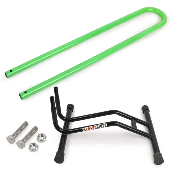 Grandbiker_Bicycle_Parking_Stand,_Bicycle_Floor_Parking_Holder_Stand,_Rubber_(Black+Parrot_Green)