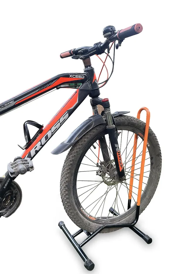 Grandbiker_Bicycle_Parking_Stand,_Bicycle_Floor_Parking_Holder_Stand,_Rubber_(Black+Orange)