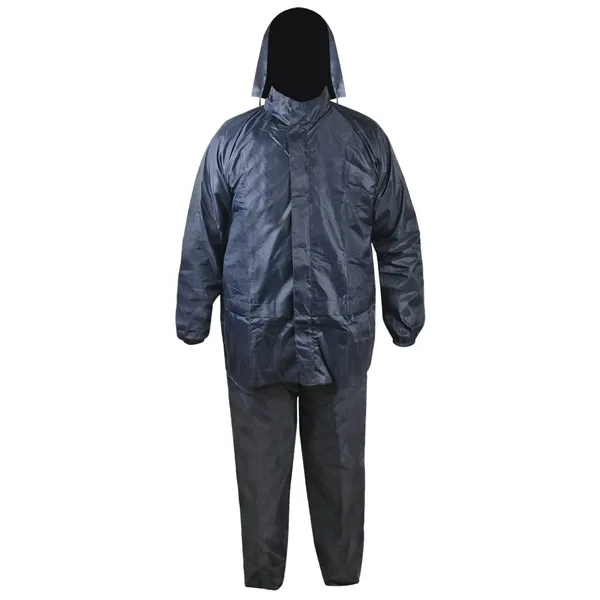 Grandbiker_Men's_Solid_Rainwear_Raincoat_|_Rainsuit_|_Barsaati_|_Overcoat_with_Hoods_and_Side_Pocket_Waterproof_(L)