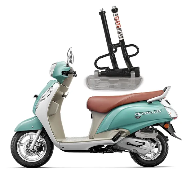 Grandbiker_Footrest_&_Steel_Guard_for_Access_125_2_in_1_combo_Bike_Crash_Guard