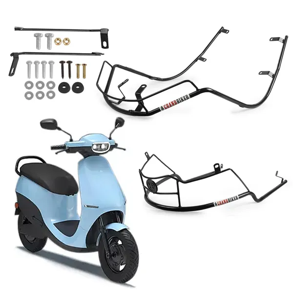 Grandbiker_Backrest,_Center_Stand_&_Black_Crash_Guard_for_S1_AIR_3_in_1_Combo