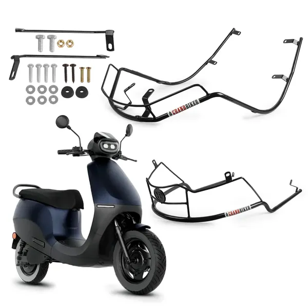 Grandbiker_Backrest,_Foot_Rest,Center_Stand_&_Black_Crash_Guard_for_S1_Pro_-_2nd_Generation_4_in_1_Combo