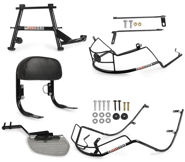 Grandbiker_Backrest,_Foot_Rest,Center_Stand_&_Black_Crash_Guard_for_S1_Pro_-_2nd_Generation_4_in_1_Combo