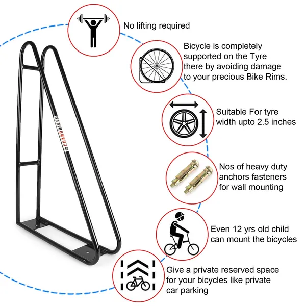 Grandbiker_Wall_Mount_Bike_Rack_Vertical_Bicycle_Hanger_with_Easy_and_Secure_Storage_for_Space_Saving_in_Garage_and_congested_Areas