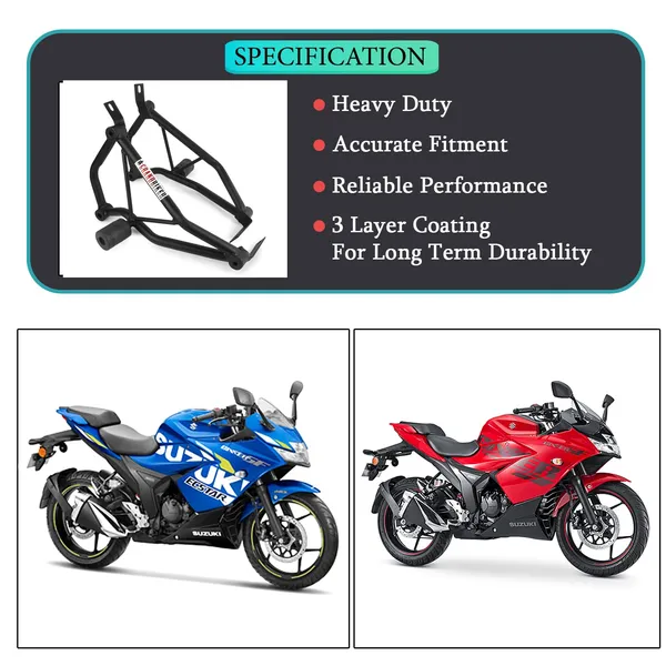 Grandbiker_Heavy_Quality_Metal_Crash_Guard_with_Slider_Compatible_for_Gixxer_SF_250